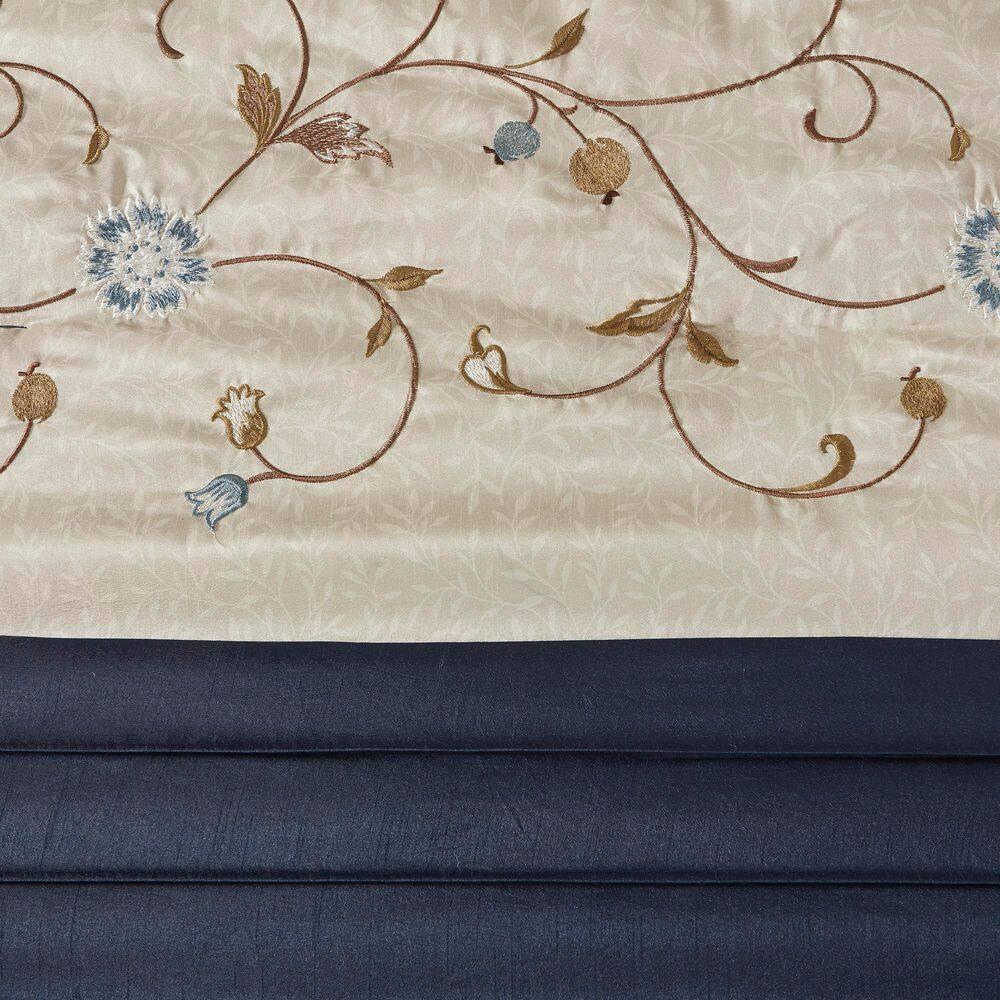 Madison Park Serene Embroidered 7 Piece Comforter Set