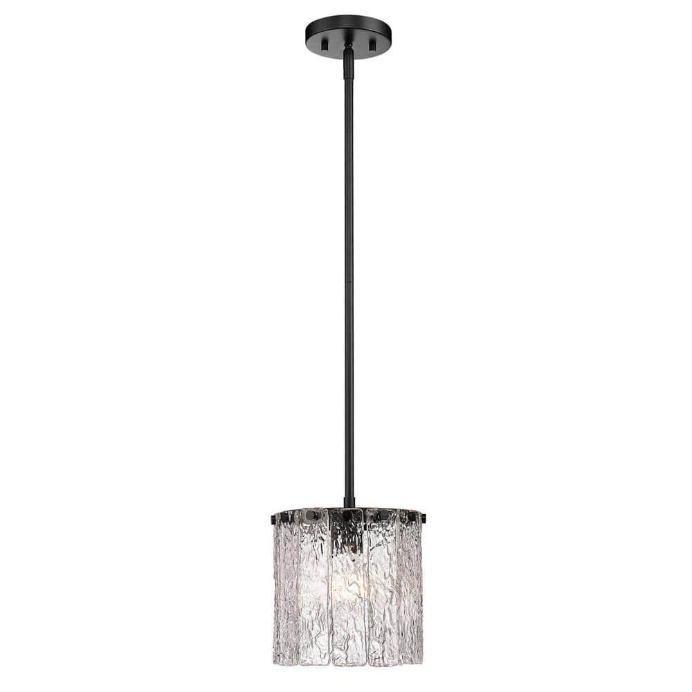 Z-Lite Glacier 1 - Light Pendant in  Matte Black