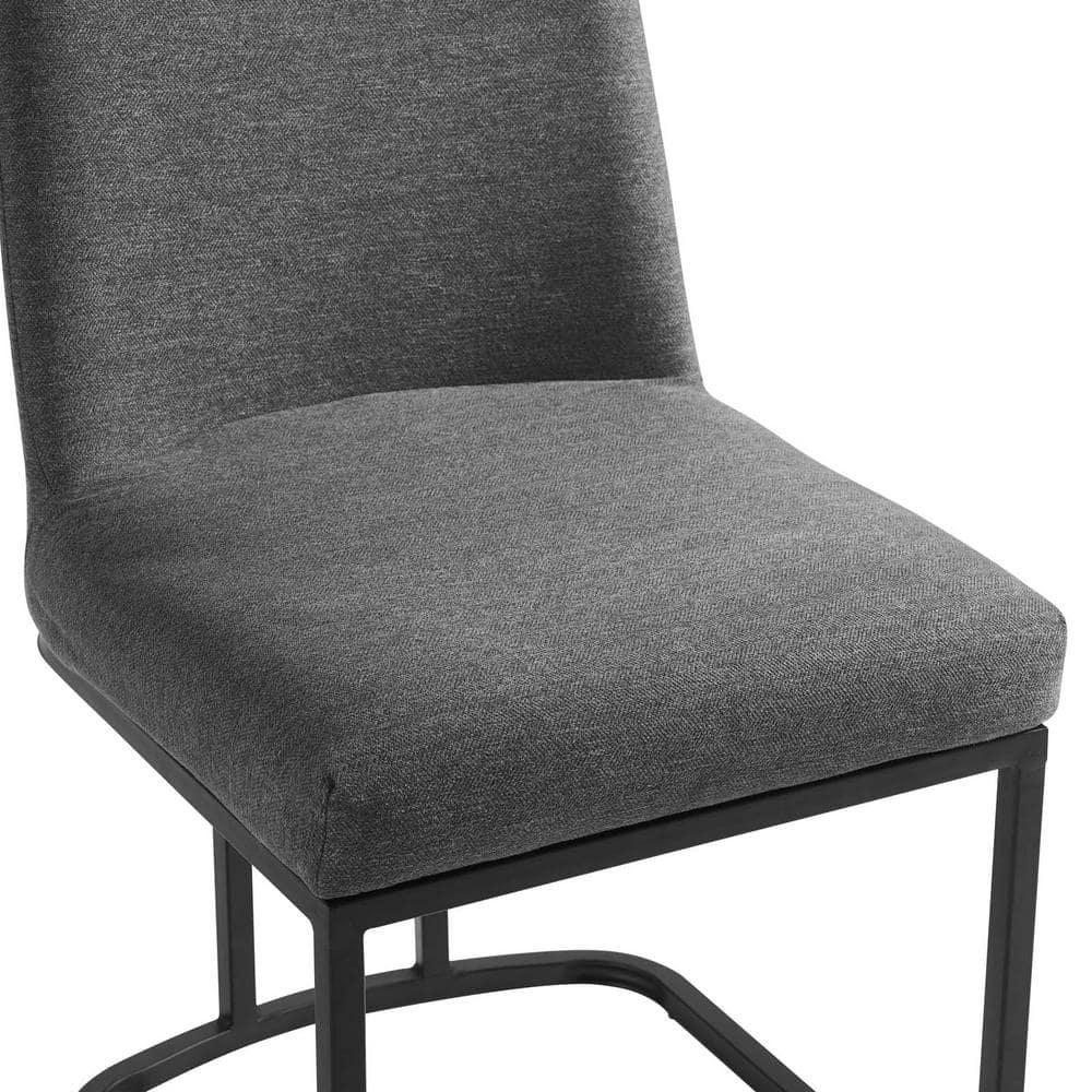 Modway Amplify Sled Base Upholstered Fabric Dining Side Chair