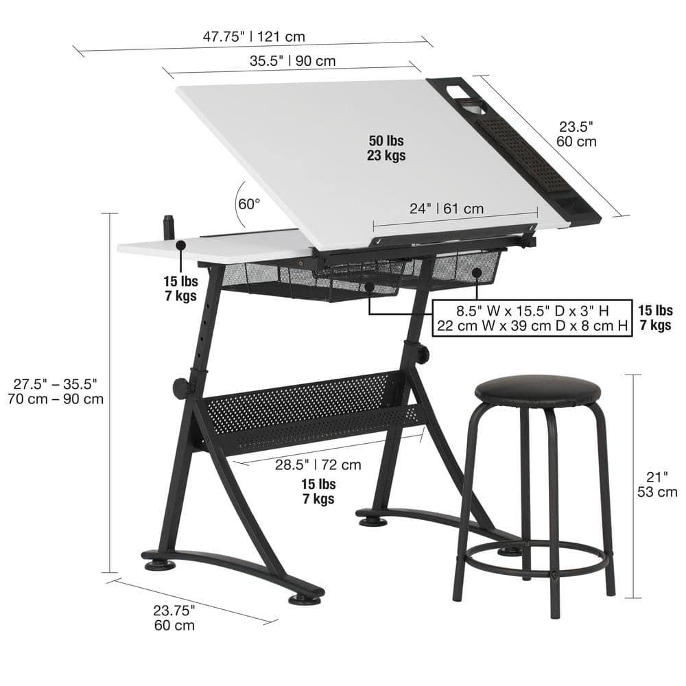 Crase Adjustable Drafting Table