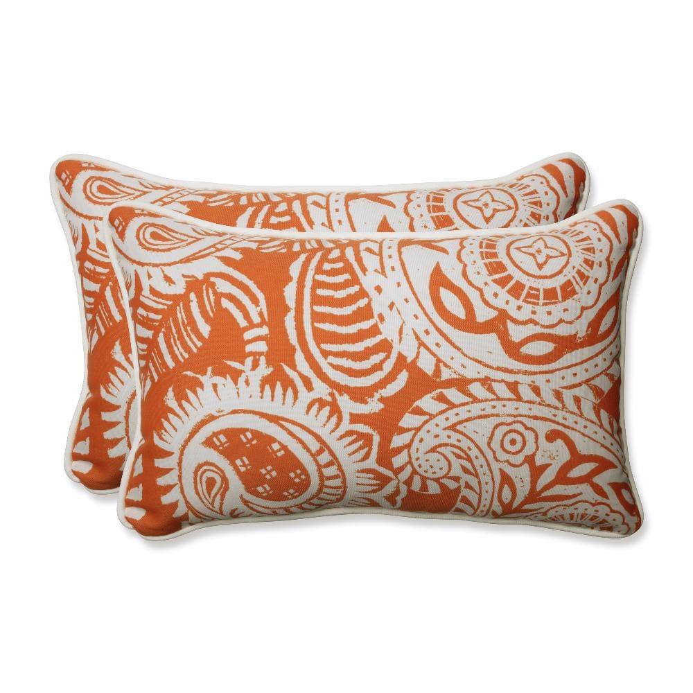 Addie Paisley Indoor/Outdoor Reversible Throw Pillow