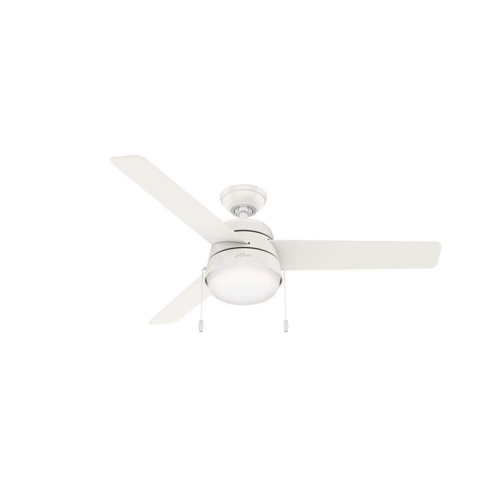 Hunter Fan 52" Aker 3 - Blade Indoor Standard Ceiling Fan with Pull Chain and Light Kit Included