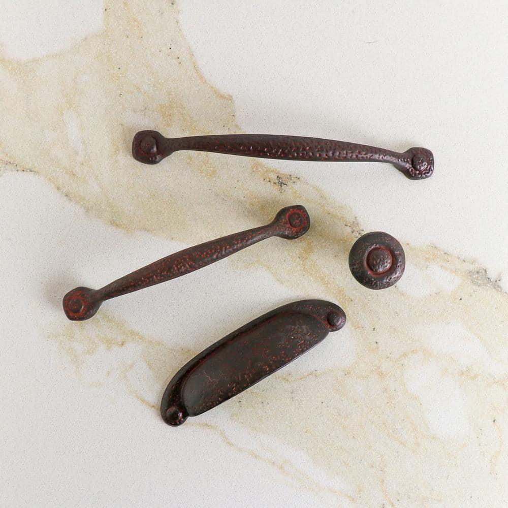 Refined Rustic Kitchen Cabinet Handles, Solid Core Drawer Pulls for Cabinet Doors, 3" & 3-3/4"(96mm)