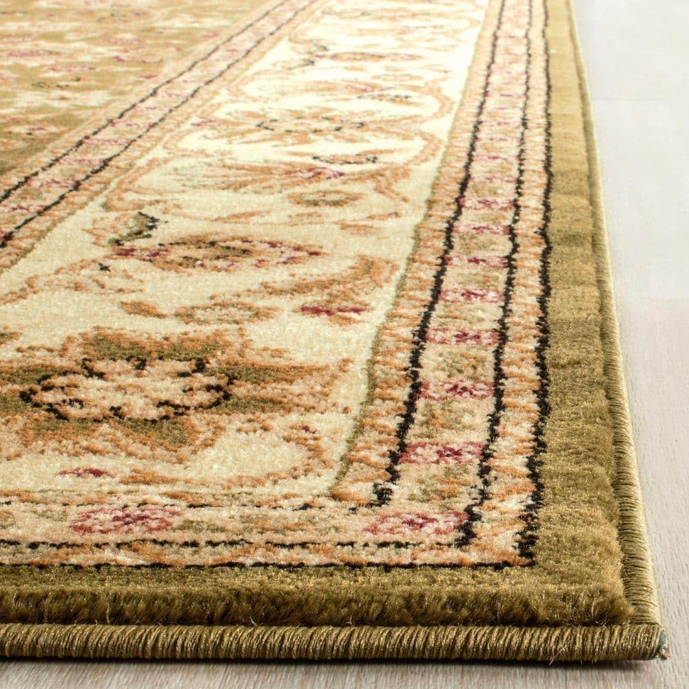 Lyndhurst LNH212 Power Loomed Area Rug - Sage/Ivory - 6'x6' - Safavieh