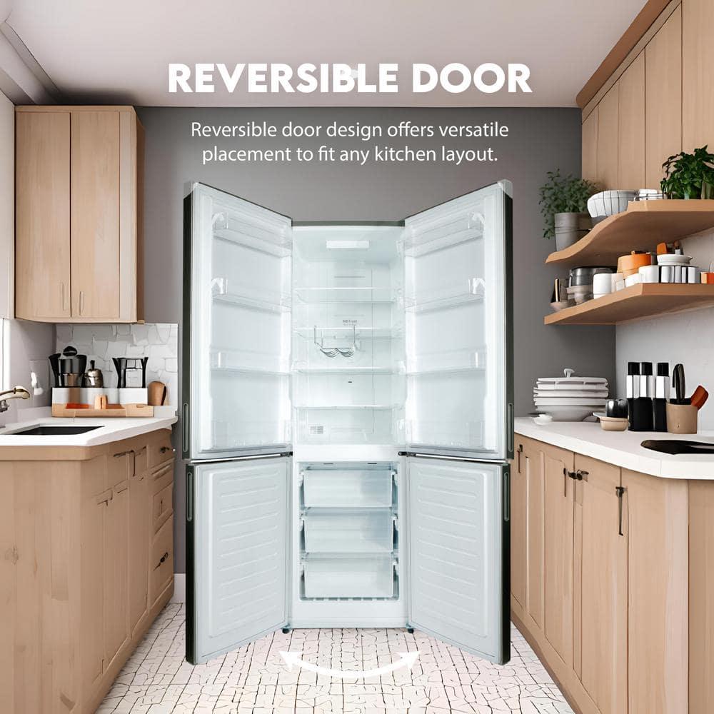Equator Advanced Appliances Conserv 11cf Bottom Freezer Refrigerator 24in w/ WINE RACK Stainless 110V			 MDRF359WE
