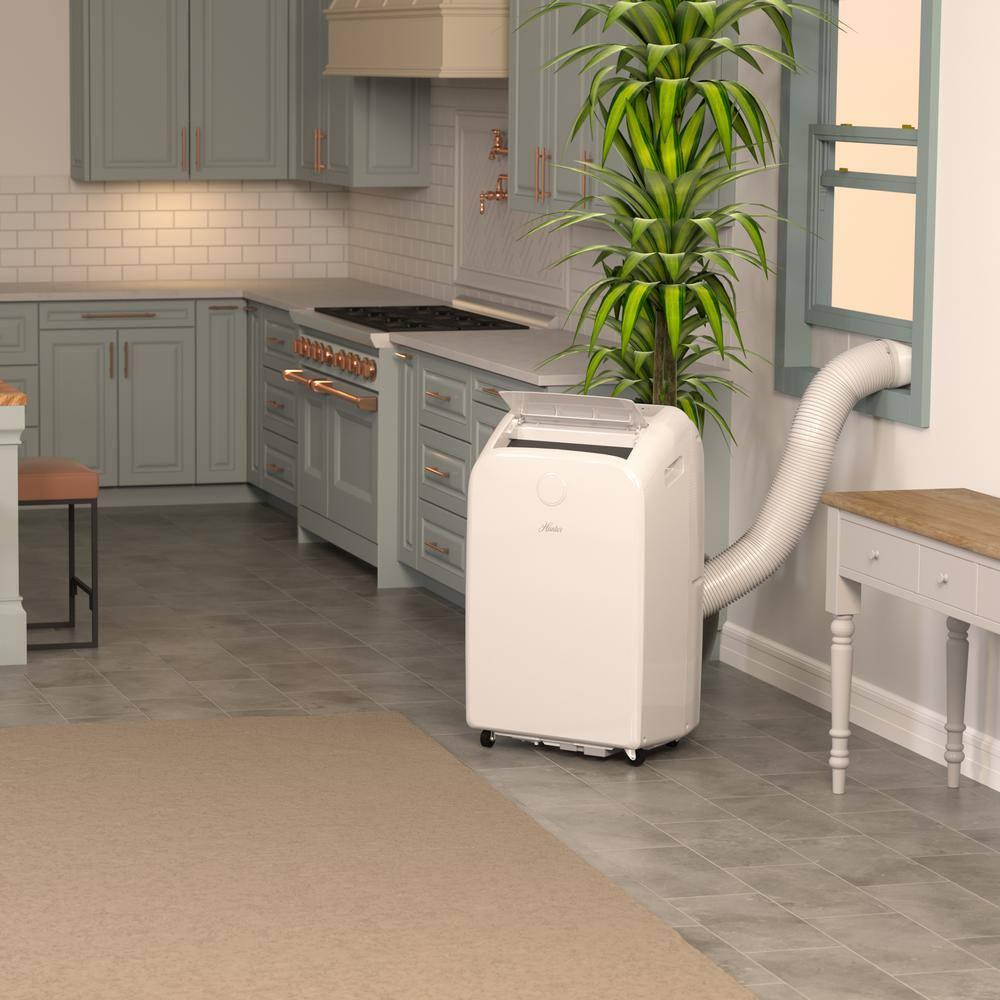 Hunter Fan 10000 BTU (8000 SACC DOE) 450 Sq Ft Portable Dual Heater/Air Conditioner, White
