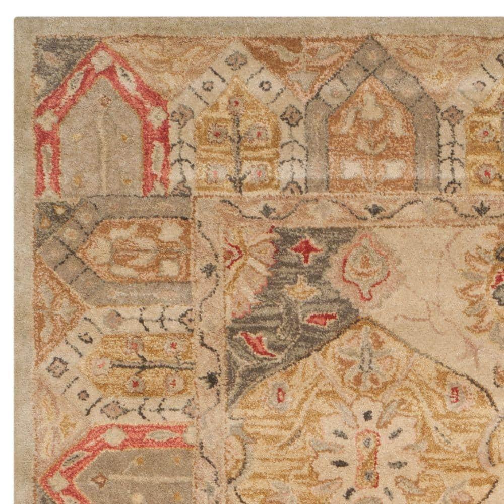 Antiquity AT830 Hand Tufted Indoor Area Rug - Beige/Multi - 8'3"x11' - Safavieh