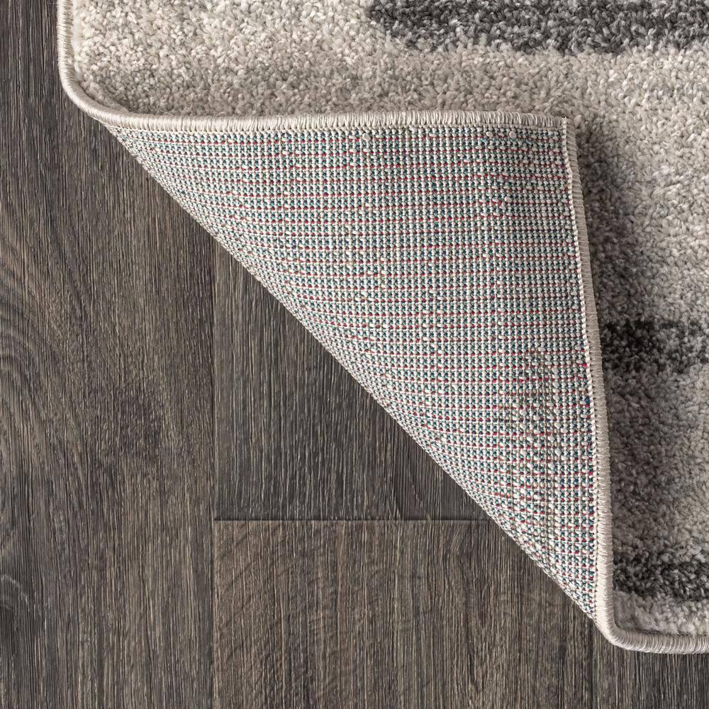 3'x5' Aya Berber Stripe Geometric Area Rug, Cream/Gray - JONATHAN Y