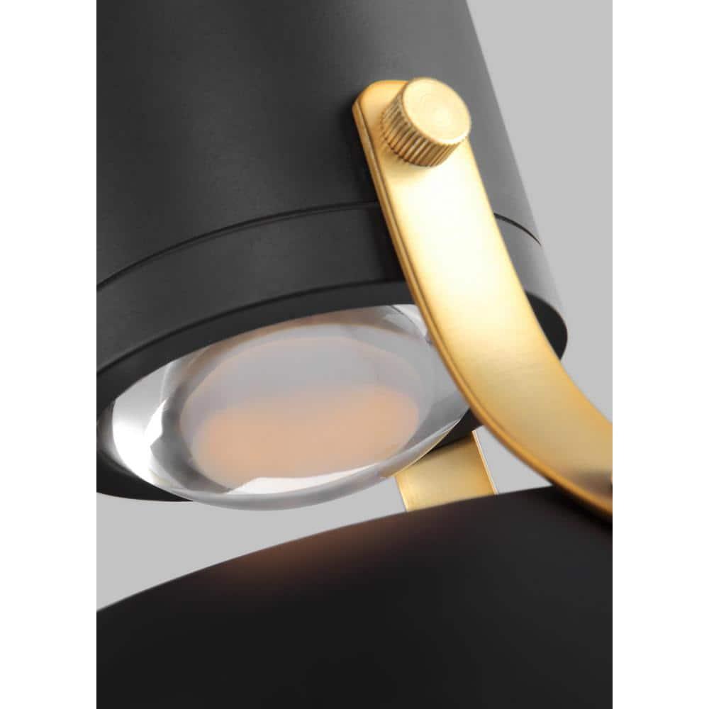 Brynne Matte Black LED Bowl Pendant for Indoor/Outdoor Use