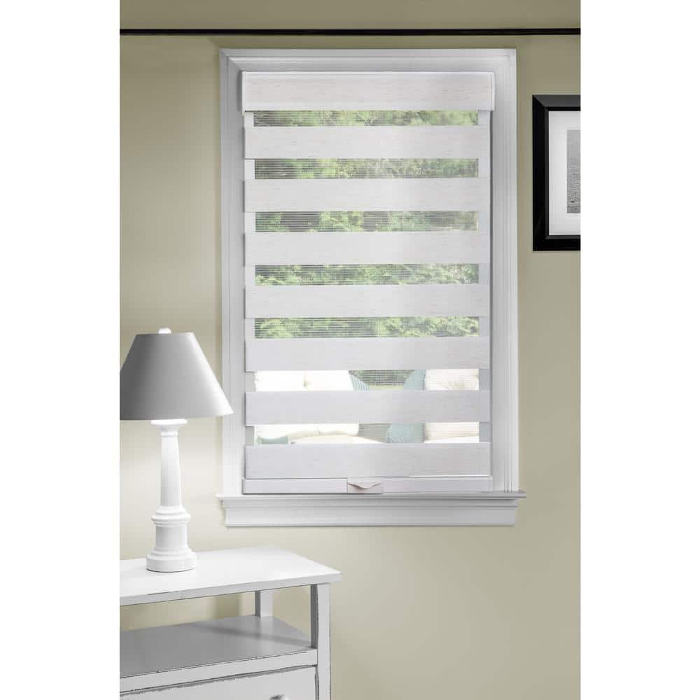 Celestial Linen Cordless Light Filtering Double Layered Polyester Roller Shade 34 in. W x 72 in. L