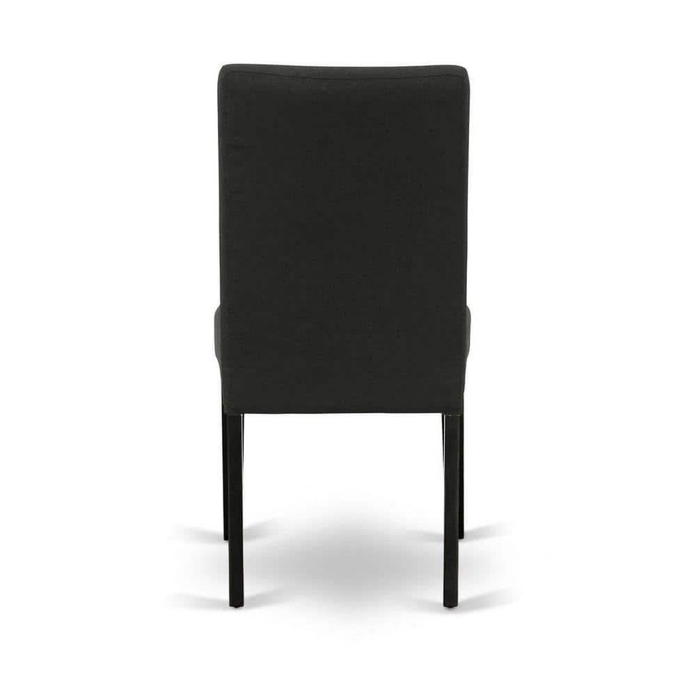 East West Furniture Shelton 5-piece Wood Dining Set in Black