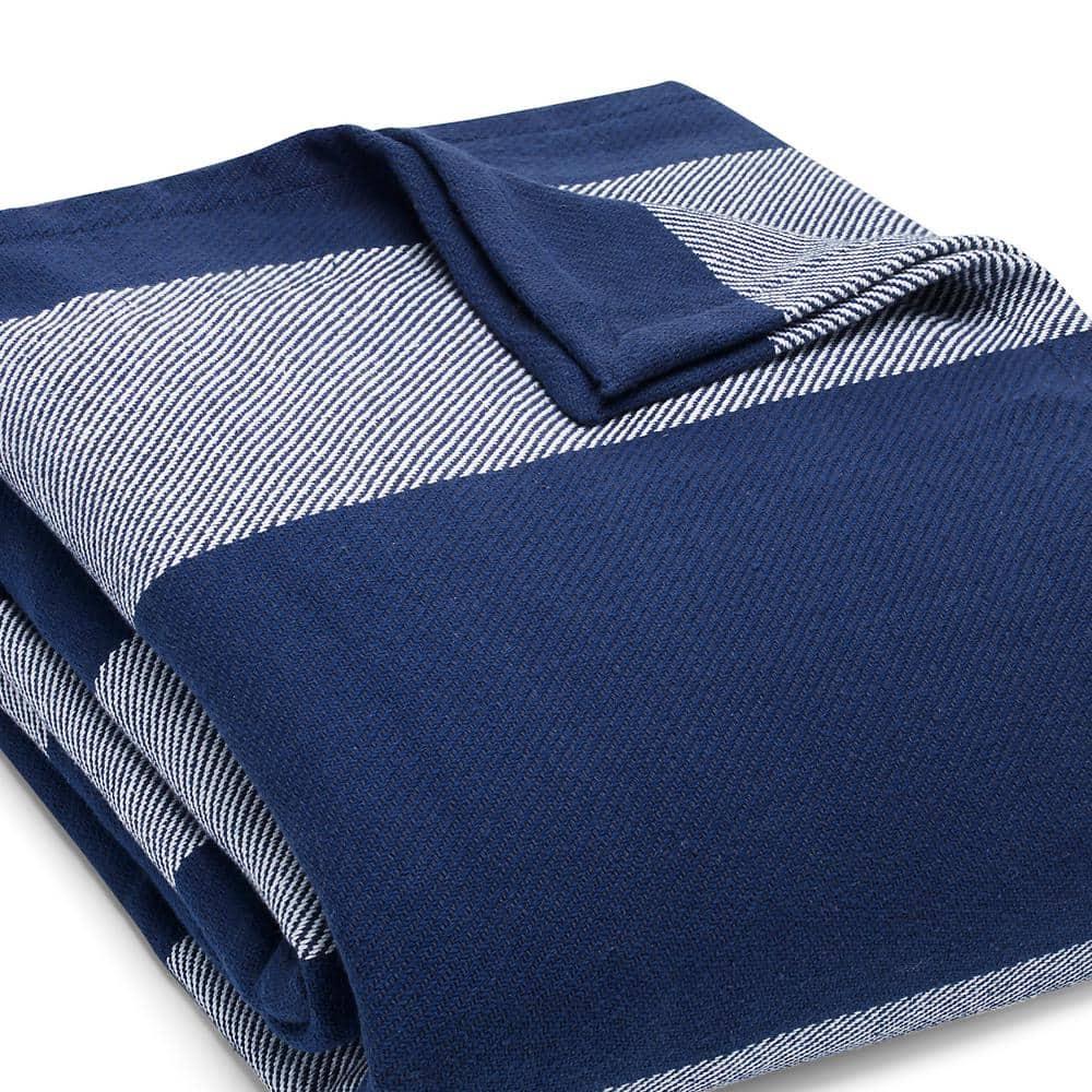 Eddie Bauer Eddie Bauer Boylston Stripe Cotton Reversible Blanket