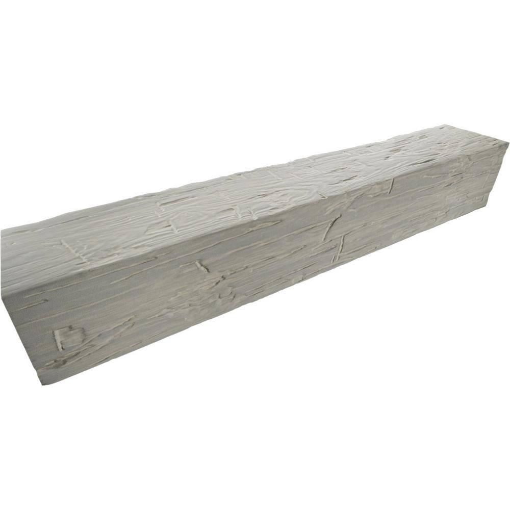 Ekena Millwork Hand Hewn Timberthane Faux Wood 3-Sided Ceiling Beam (U-beam)