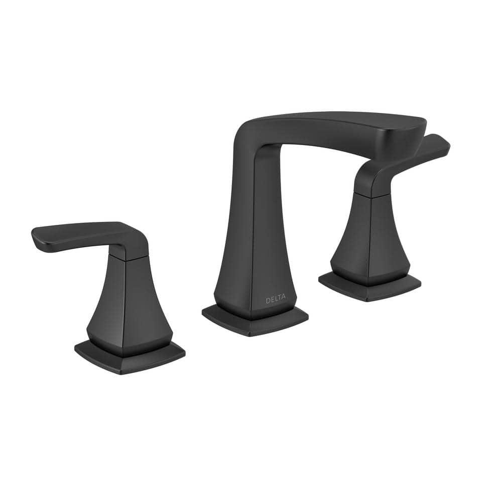 Vesna Widespread Bathroom Faucet 3 Hole, 2-handle Bathroom Sink Faucet with Drain Assembly