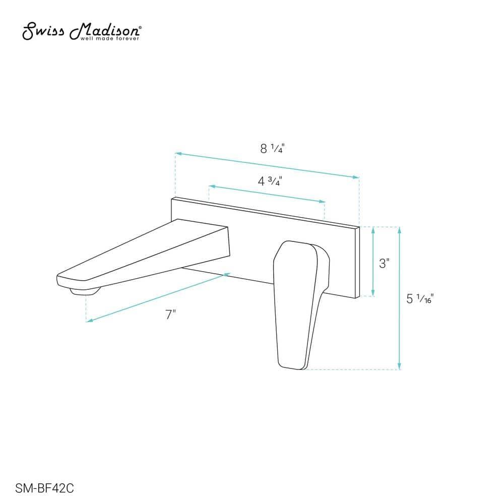 Voltaire Single-Handle, Wall-Mount, Bathroom Faucet