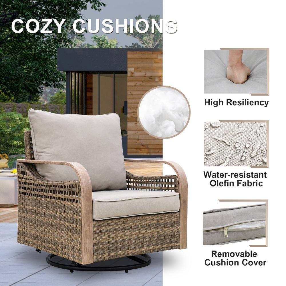 EAGLE PEAK 7 - Person Outdoor Seating Group with Cushions