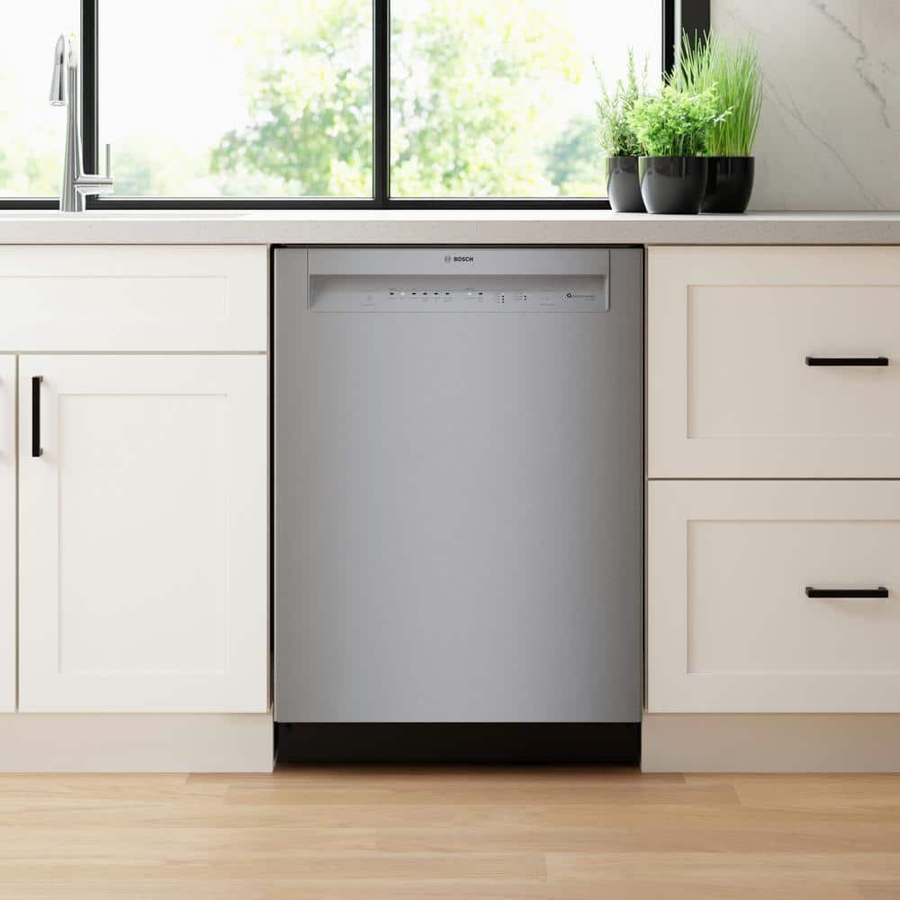 Bosch 800 Series 24" Front Control Built-In Dishwasher with Hybrid Tub SHE3AEM5N