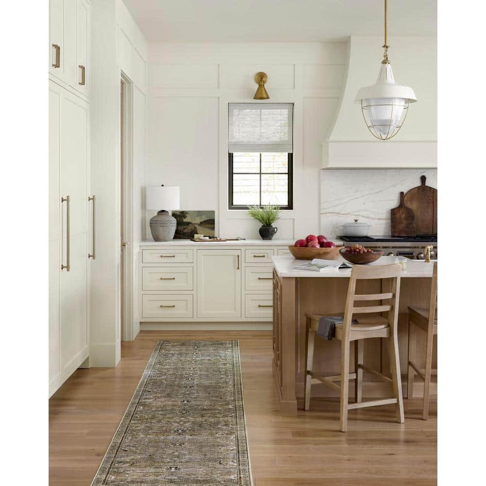 Layla Antique Moss Rectangular Polyester Area Rug