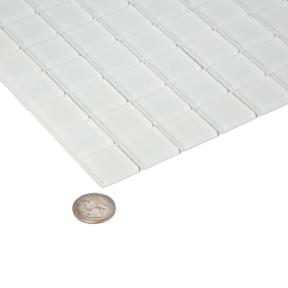 Apollo Tile 11.8" X 11.8" Matte Finished Glass Mosaic Tile