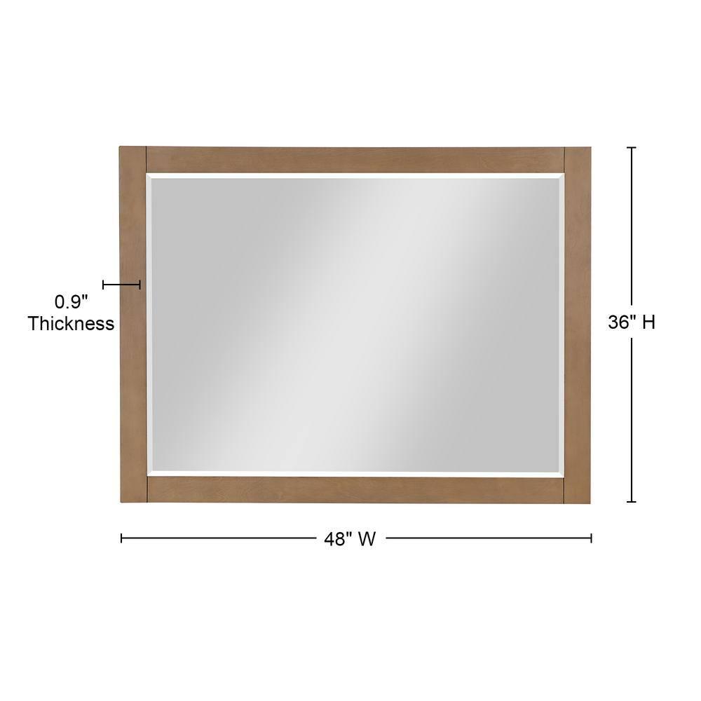 Ivy Wood Flat Wall Mirror