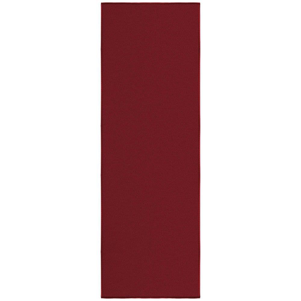 Ottomanson Ottohome Non-Slip Solid Area Rug For Living Room, Hallway Runner, Entryway Rug