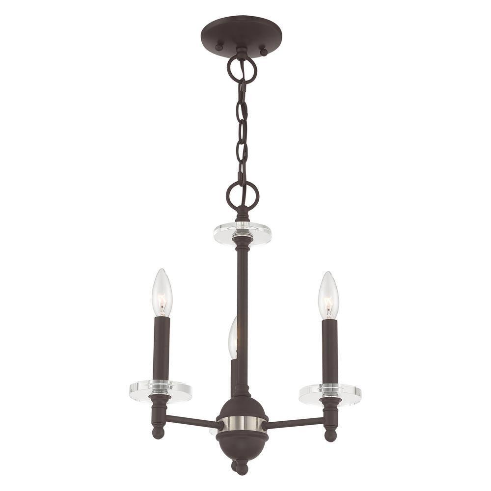 Livex Lighting Bennington 3 - Light Chandelier in  Bronze