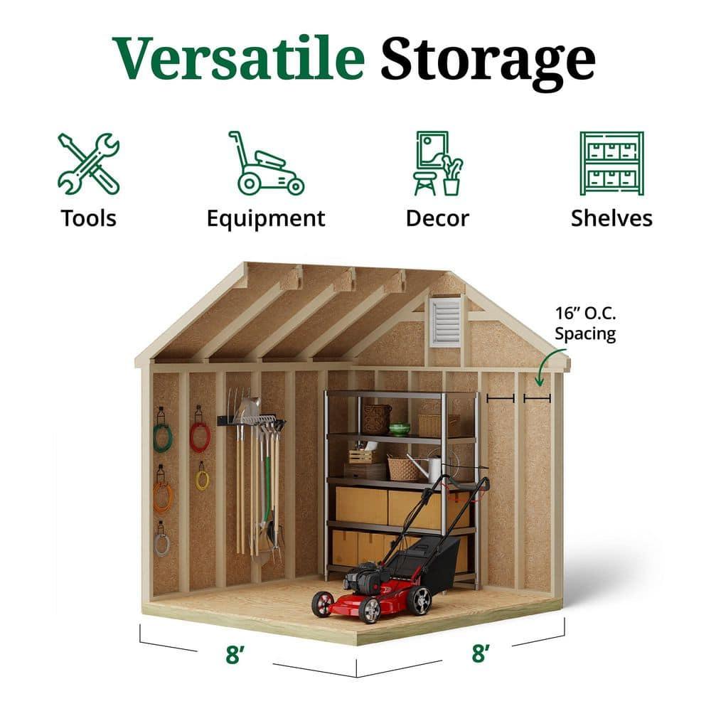 Little Cottage Co. Colonial Williamsburg Outdoor Wood Storage Shed