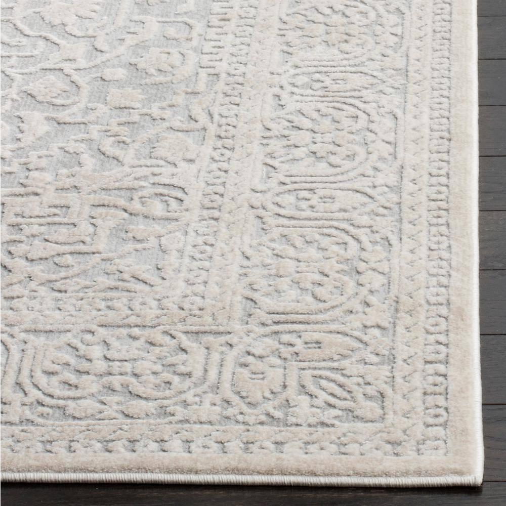 Reflection RFT670 Power Loomed Runner Rug - Light Grey/Cream - 2'3"x10' - Safavieh.