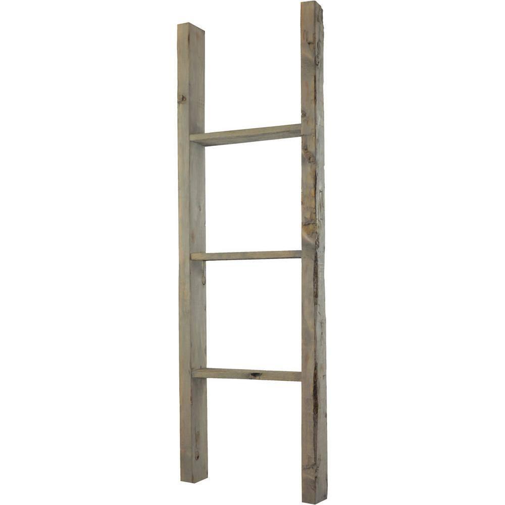 Ekena Millwork Vintage Farmhouse Rung Decorative Ladder