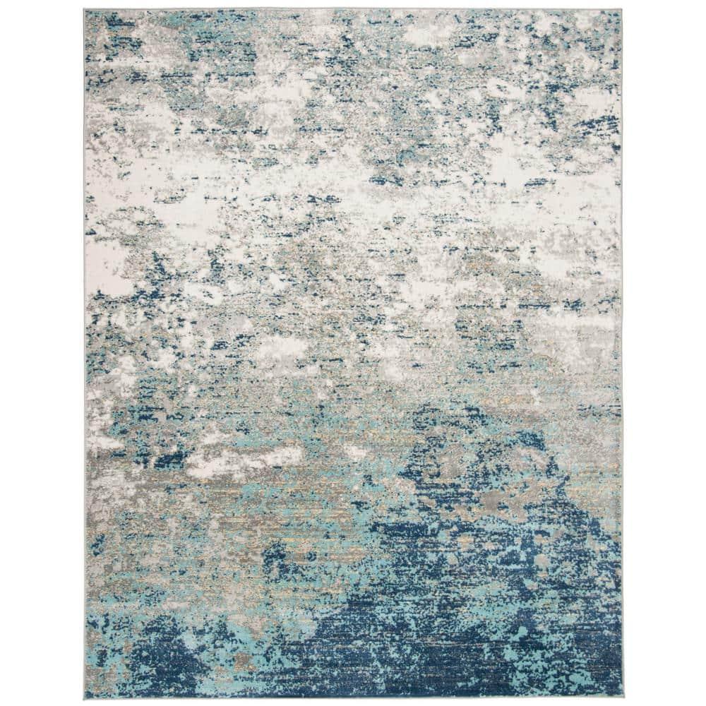 SAFAVIEH Jasper Brandt Abstract Overdyed Area Rug, Grey/Blue, 12' x 15'