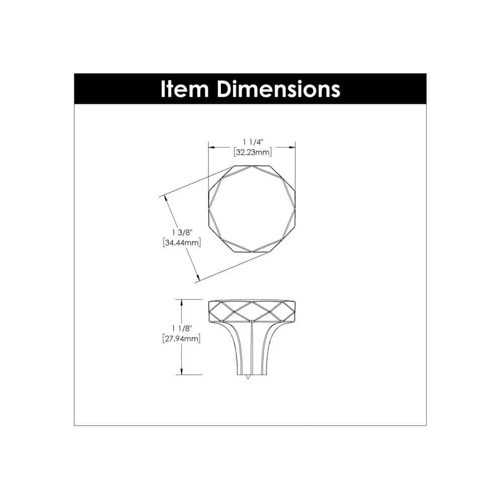 Karat 1.25" Diameter Round Knob