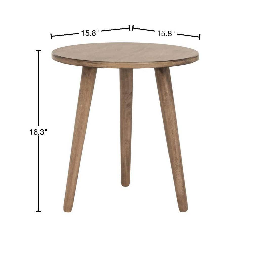 Orion Round Accent Table - ACC5700B - Light Brown - Safavieh