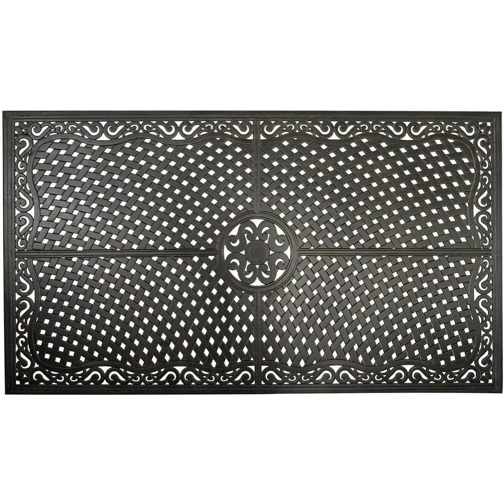 Hanover Brigantine Juego de Comedor Moderno para Exteriores de 7 Piezas / 4 Sillas con Cabestrillo, 2 Balancines Giratorios / Mesa con Tapa de 40'' x 70'' / Clima, Xido, Resistente a UV / Bronceado / BRIGDN7PCSW-2