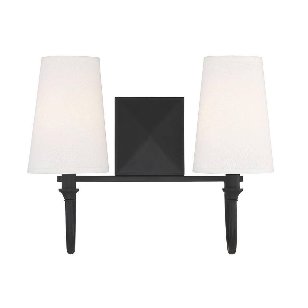 Savoy House Cameron 2 - Light Vanity in  Matte Black
