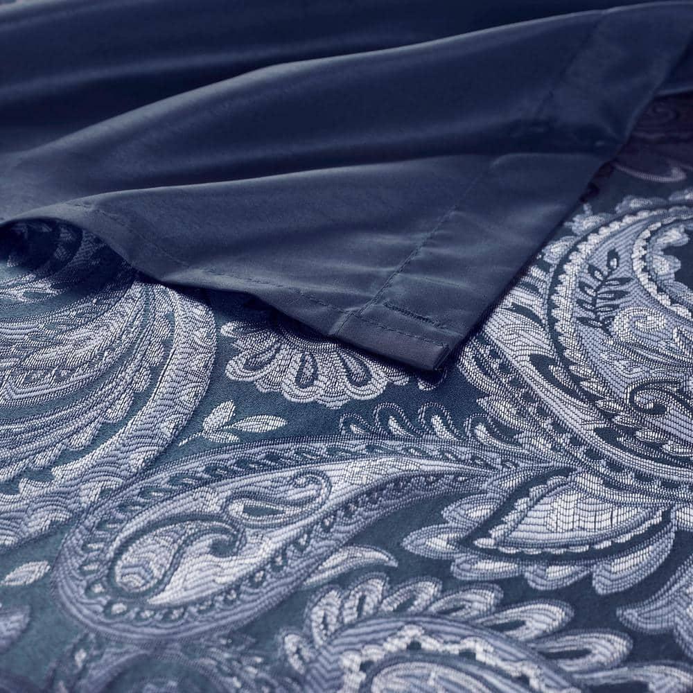 Madison Park Aubrey Paisley Jacquard Shower Curtain