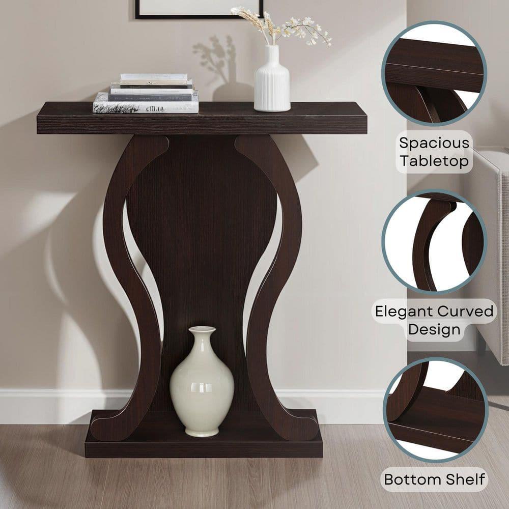 Convenience Concepts Newport Terry B Console Table, Espresso