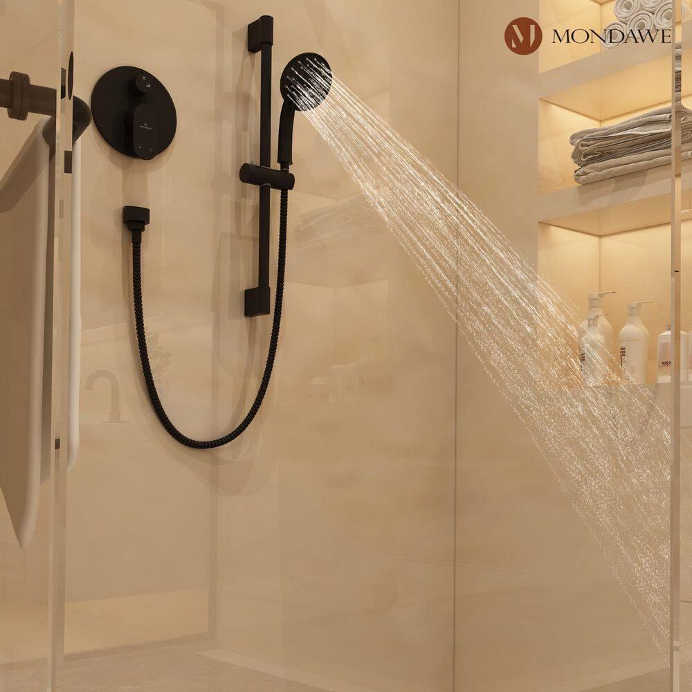 mondawe Calliope Wall Mounted 2-Function Retro Pressure-Balanced Shower System with 3 Setting Handheld MD-A3815-ORB