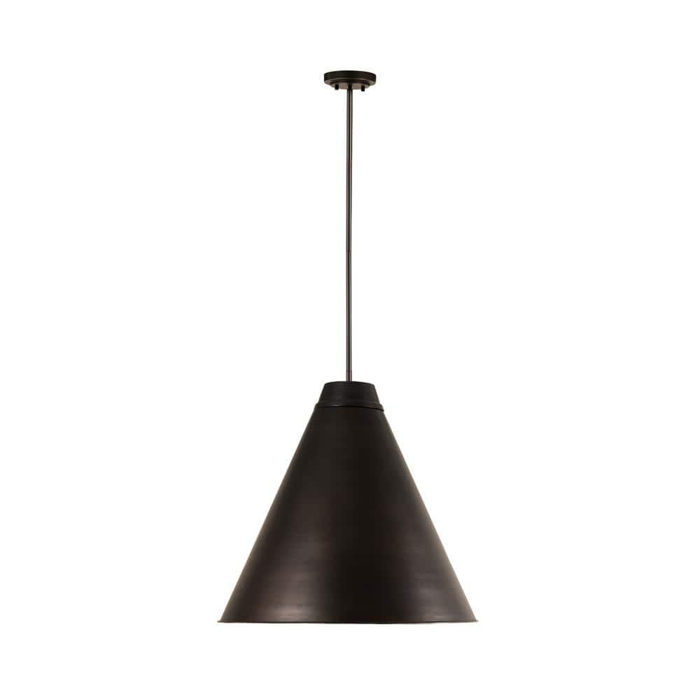 Z-Lite Eaton 1 - Light Pendant in  Matte Black