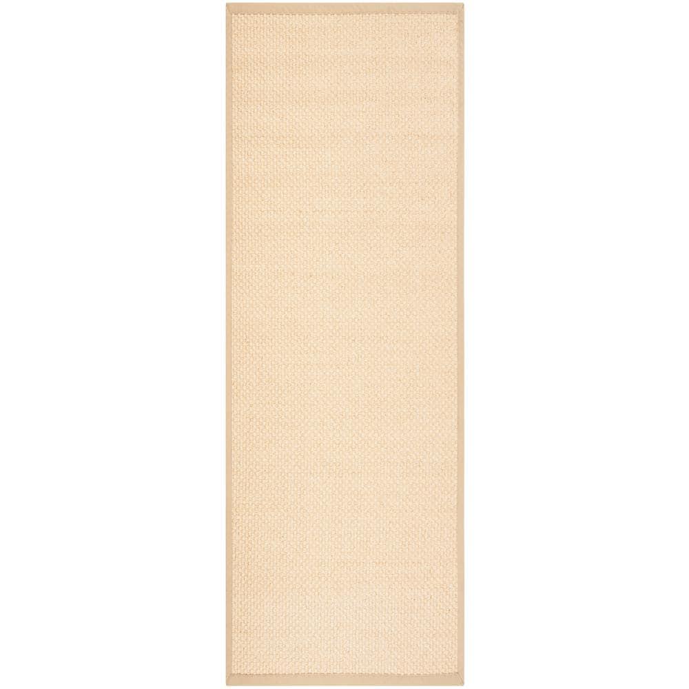 Natural Fiber NF156 Power Loomed Runner Rug - Natural/Beige - 2'6"x6' - Safavieh.