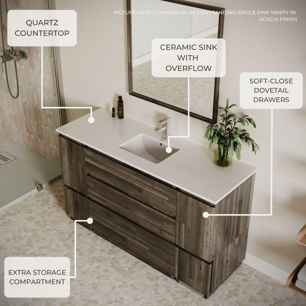 Fresca Formosa 35" Free-Standing Single Sink Bathroom Vanity Base Only