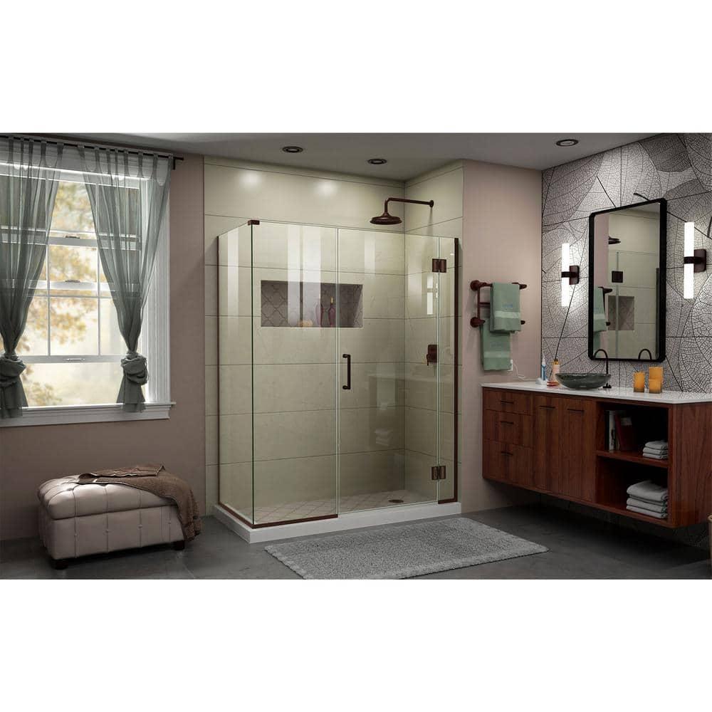 Unidoor-X 52.5" x 72" Frameless Shower Enclosure with ClearMax™ Technology
