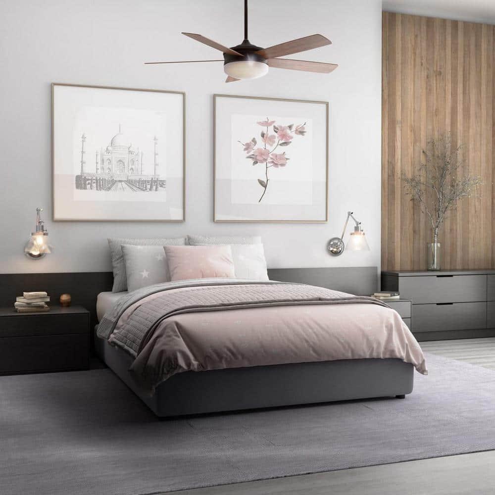 P2548-2030K-Progress Lighting-Fresno - Wide - Ceiling Fan - 1 Light - Handheld Remote in Modern style - 60 Inches wide by 17.25 Inches high-Antique