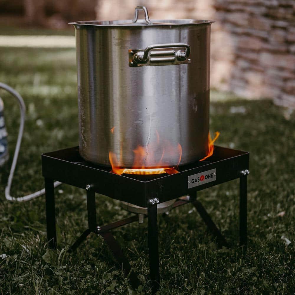 GasOne Propane Gas Outdoor Stove with High Pressure Braided Hose