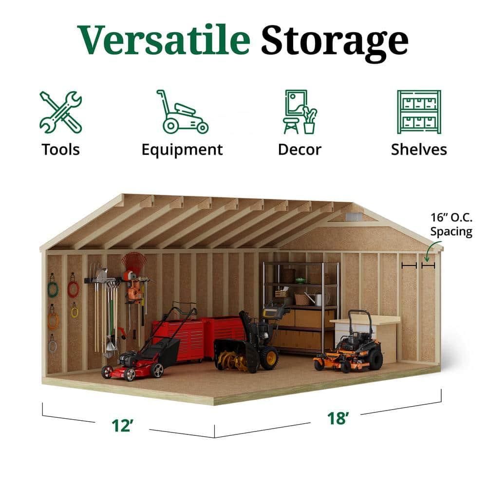 Little Cottage Co. Classic Workshop Outdoor Wood Storage Shed