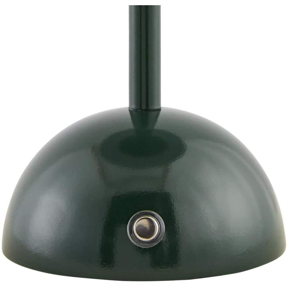 Livabliss Mayotte Portable Table Lamp, 12-inch, Dark Green