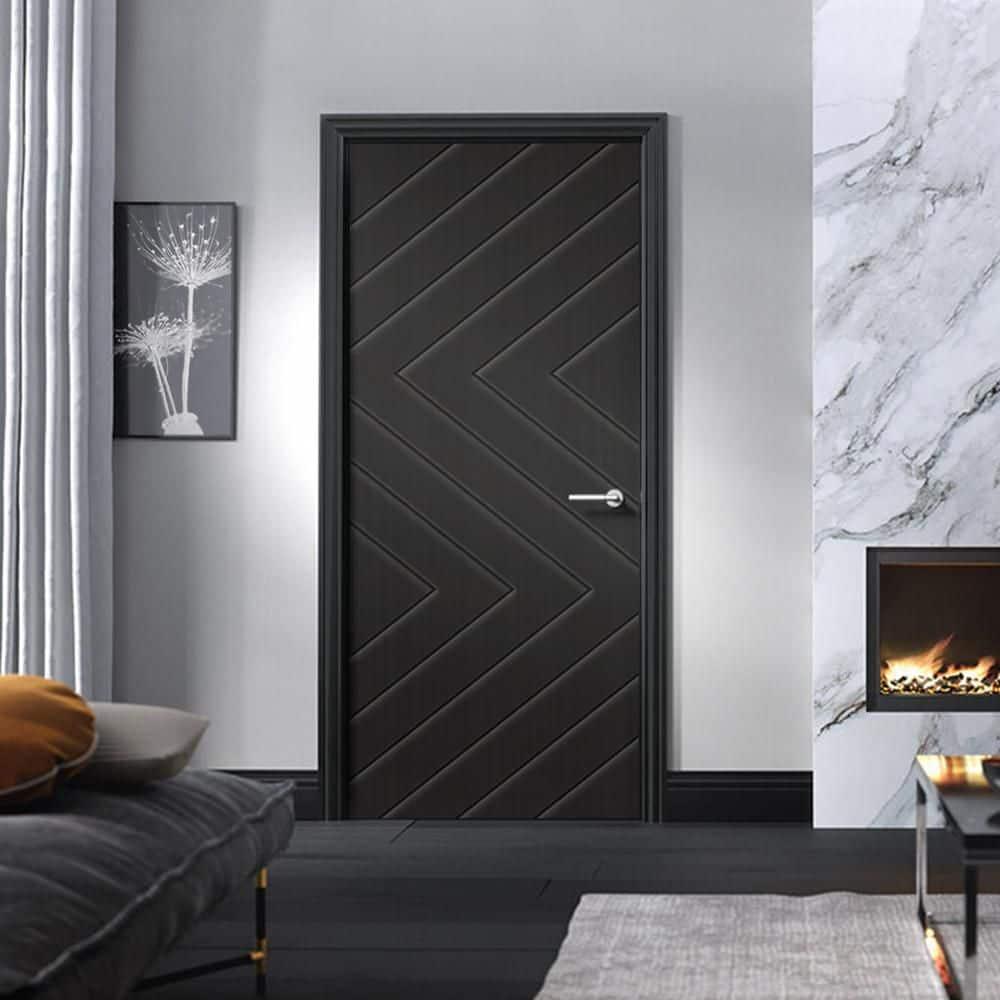 Calhome Hollow Paneled Painted Slab Door