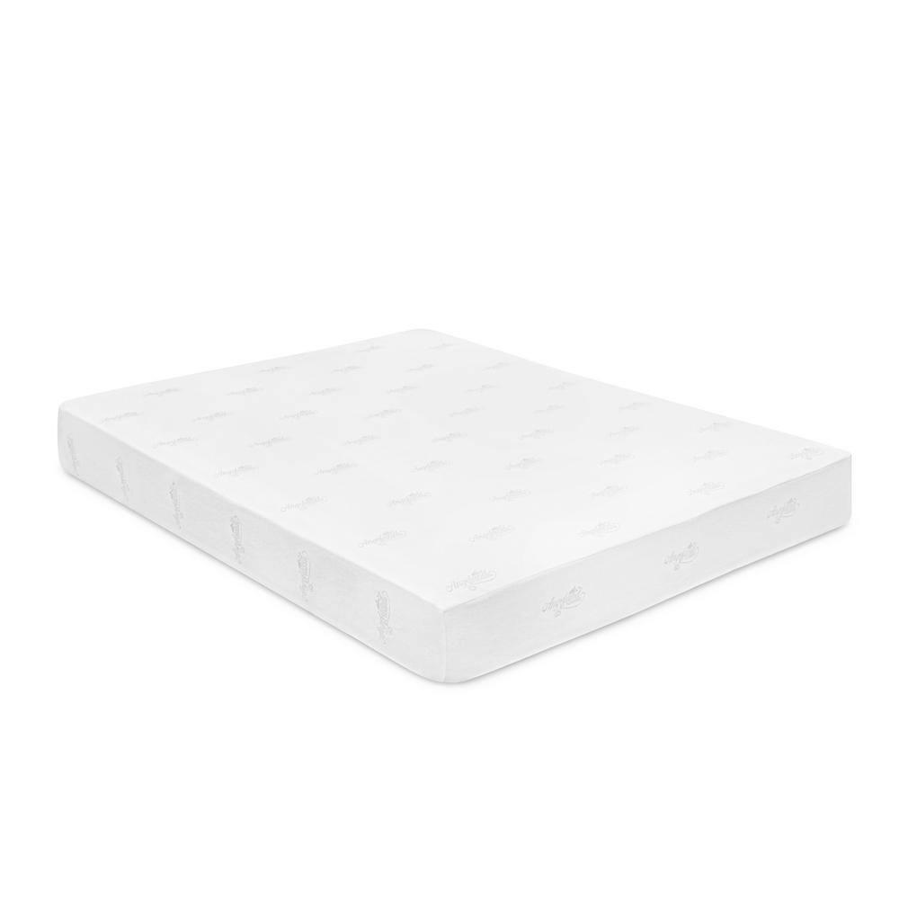 Luxury Queen 12-Inch Gel Memory Foam Medium-Firm Mattress, White