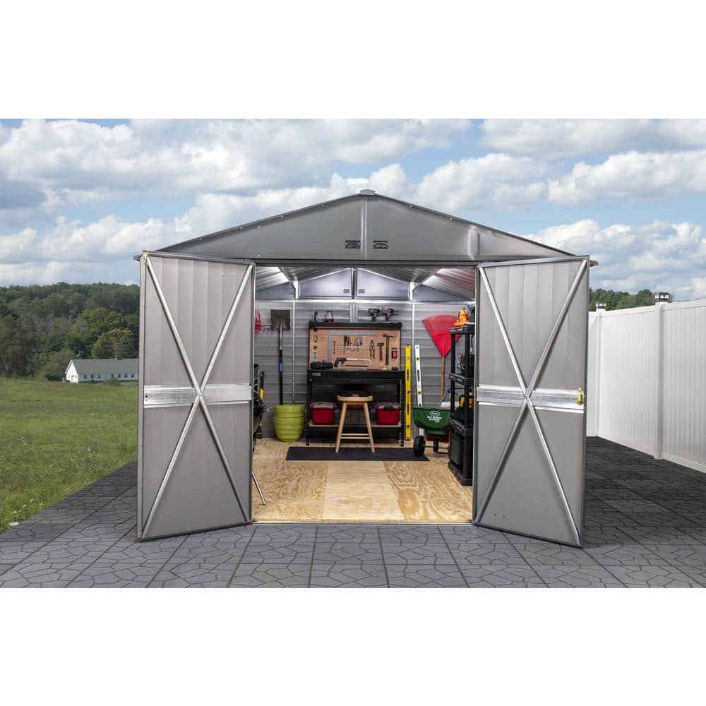 Arrow 10 ft. W x 14 ft. D Steel Horizontal Storage Shed