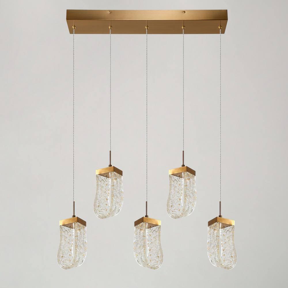 Grigor 5 - Light Kitchen Island Linear LED Pendant