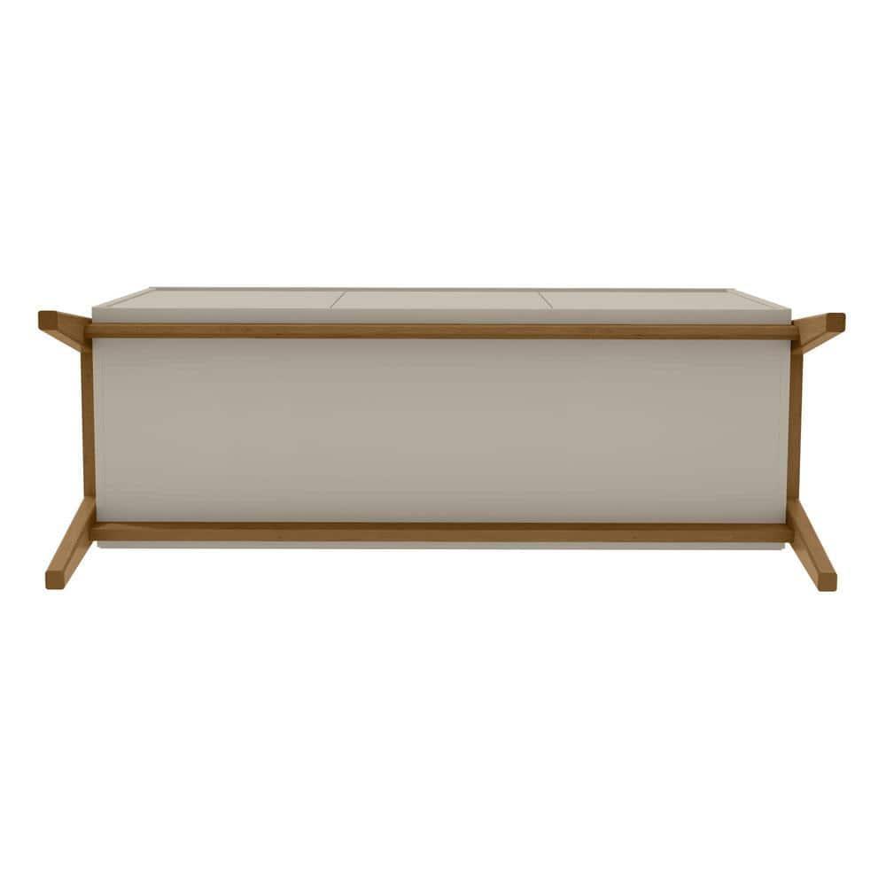 Manhattan Comfort Jernya 49" Sideboard with 4 Shelves in Greige